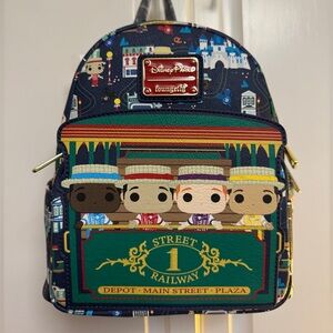 NWT Disney Parks Loungefly Dapper Dans Pop Mini Backpack Main Street Railway